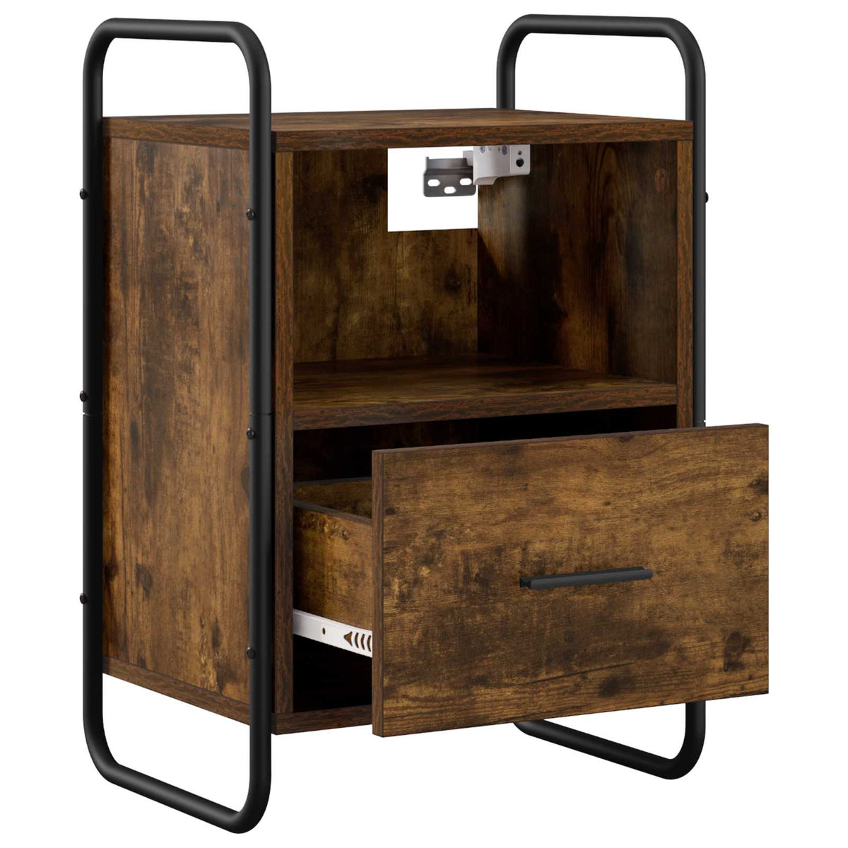 Hanging Bedside Cabinet 2 pcs Smoked Oak 40 x 30 x 60 cm