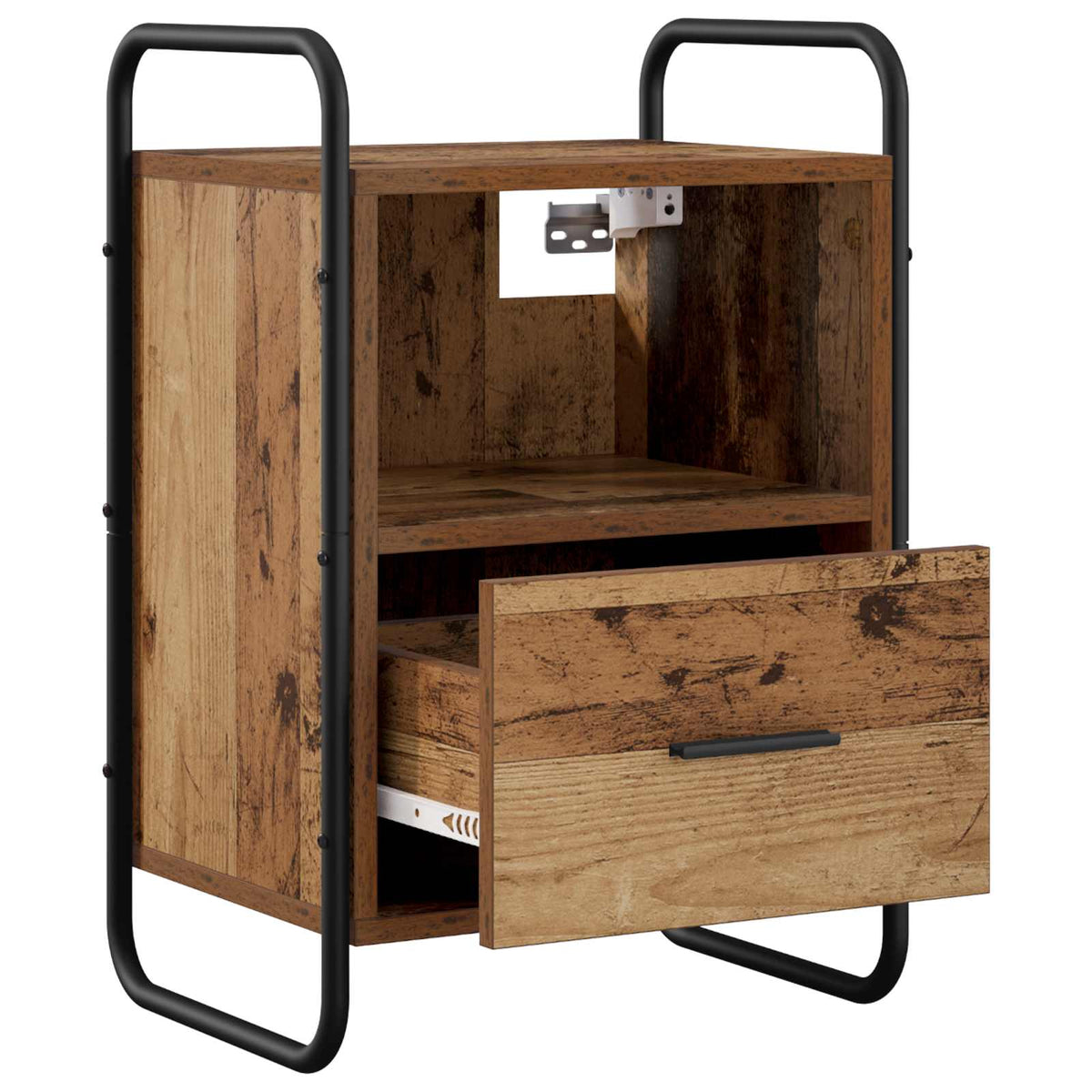 Hanging Bedside Cabinet 2 pcs Old Wood 40 x 30 x 60 cm