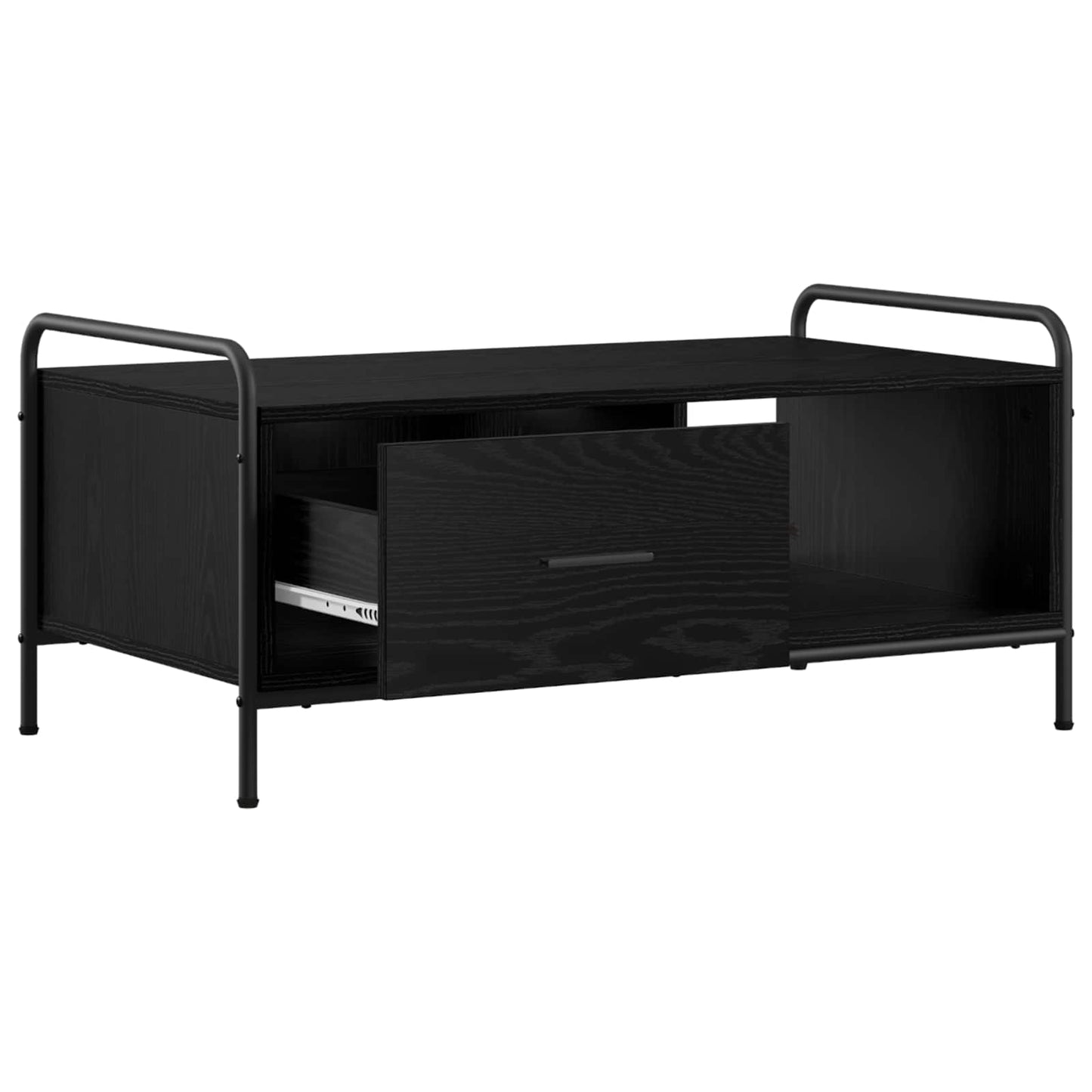 Coffee Table Black Oak 90 x 49 x 41 cm Engineered Wood