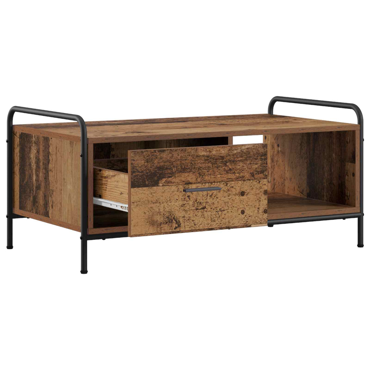 Coffee Table Old Wood 90 x 49 x 41 cm Engineered Wood