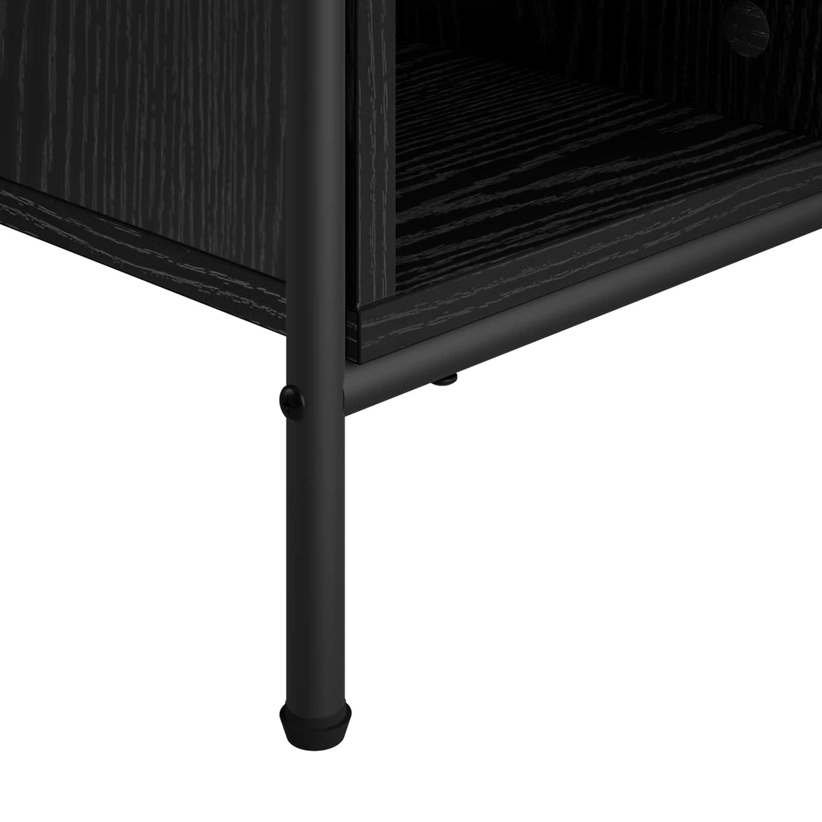 Coffee Table Black Oak 50 x 49 x 41 cm Engineered Wood
