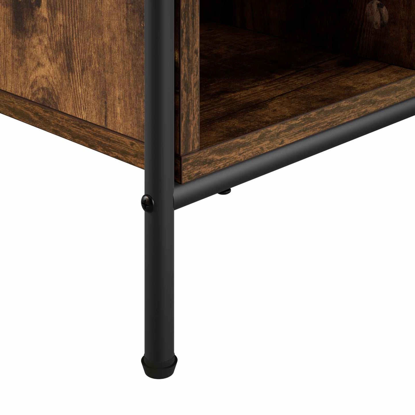 Coffee Table Smoked Oak 80 x 80 x 41 cm Engineered Wood