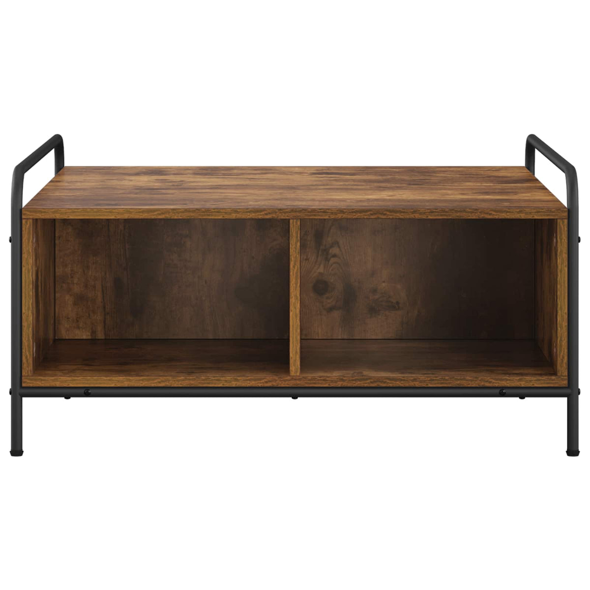 Coffee Table Smoked Oak 80 x 80 x 41 cm Engineered Wood