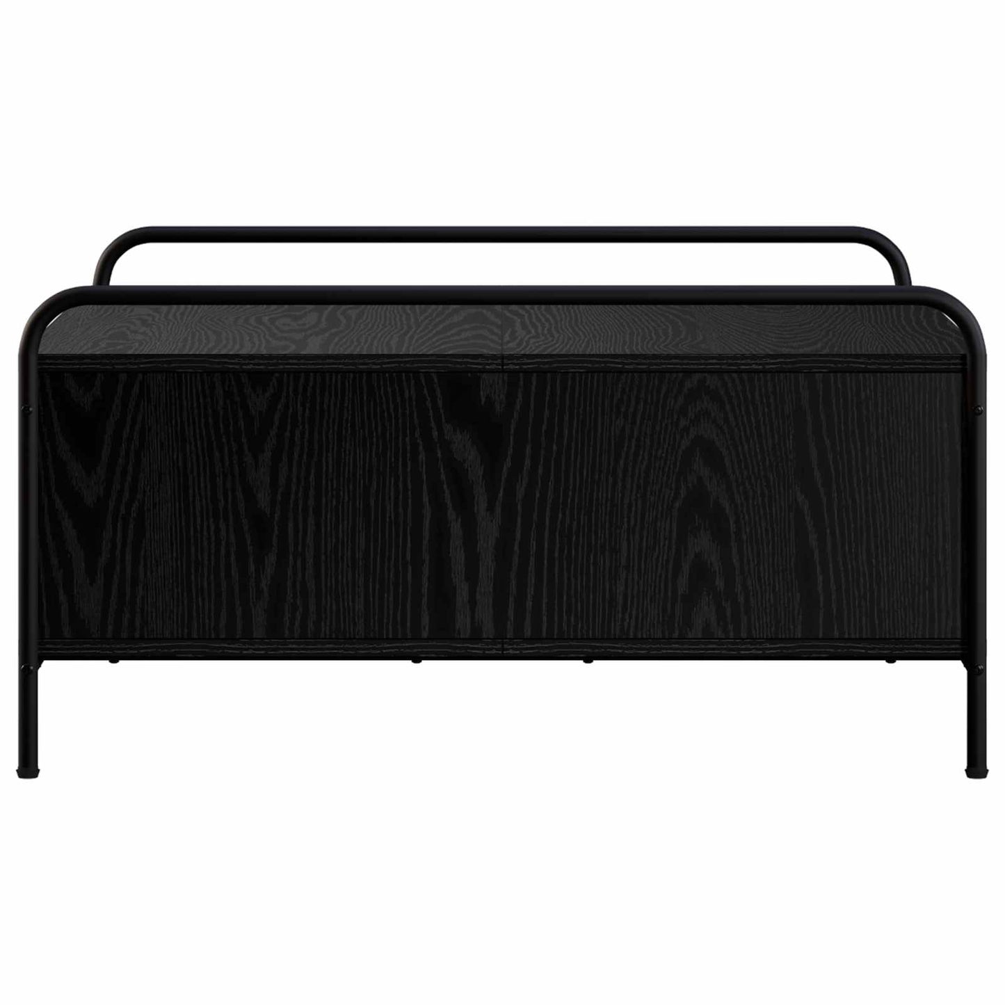 Coffee Table Black Oak 90 x 90 x 41 cm Engineered Wood