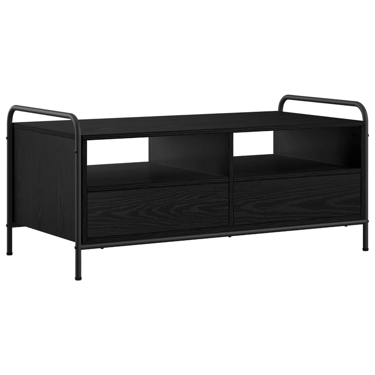 Coffee Table Black Oak 99.5 x 49 x 46 cm Engineered Wood