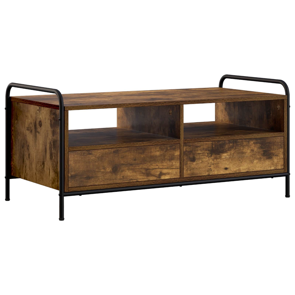 Coffee Table Smoked Oak 99.5 x 49 x 46 cm Engineered Wood