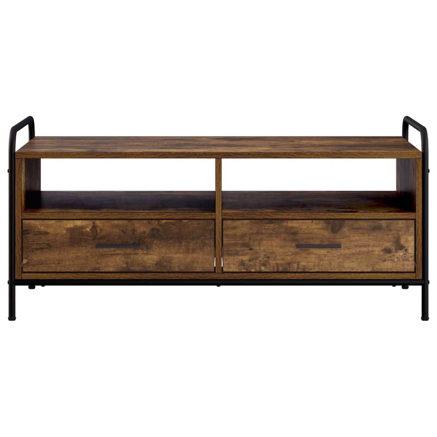 Coffee Table Smoked Oak 99.5 x 49 x 46 cm Engineered Wood