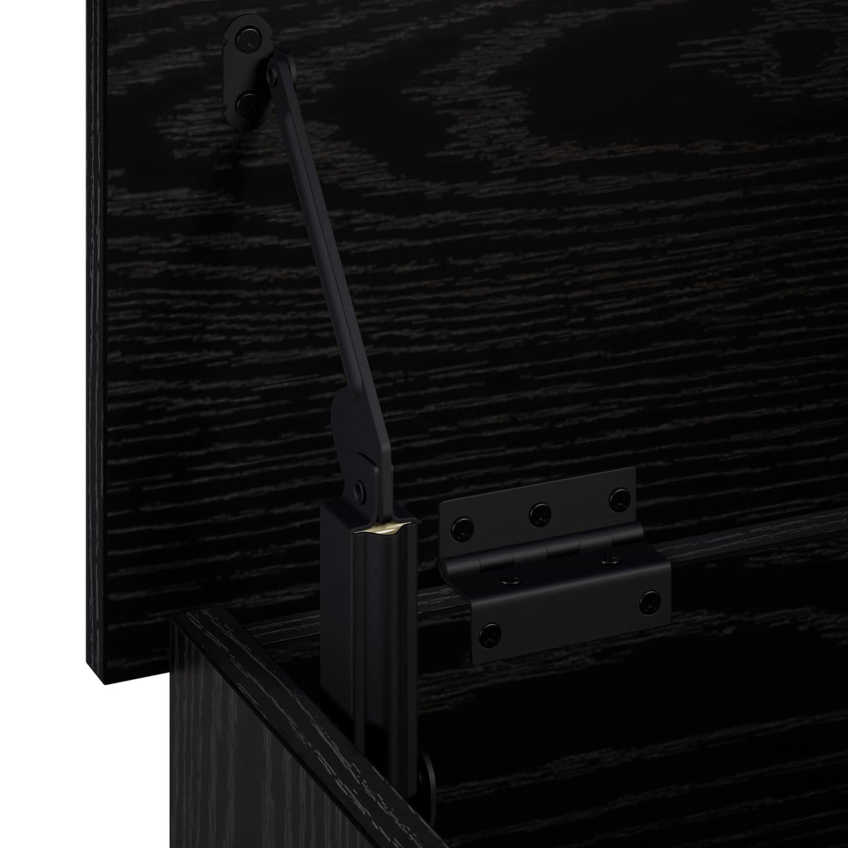Storage Box Black Oak 60 x 40 x 49.5 cm Engineered Wood