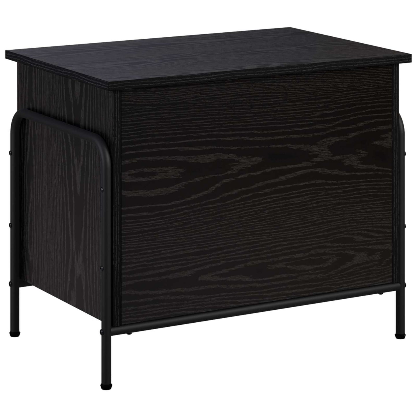 Storage Box Black Oak 60 x 40 x 49.5 cm Engineered Wood