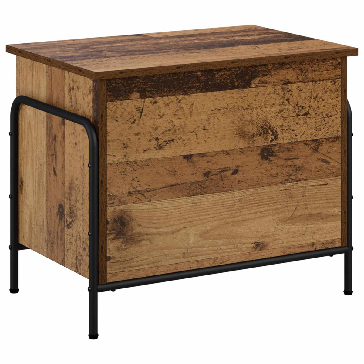 Storage Box Old Wood 60 x 40 x 49.5 cm Engineered Wood
