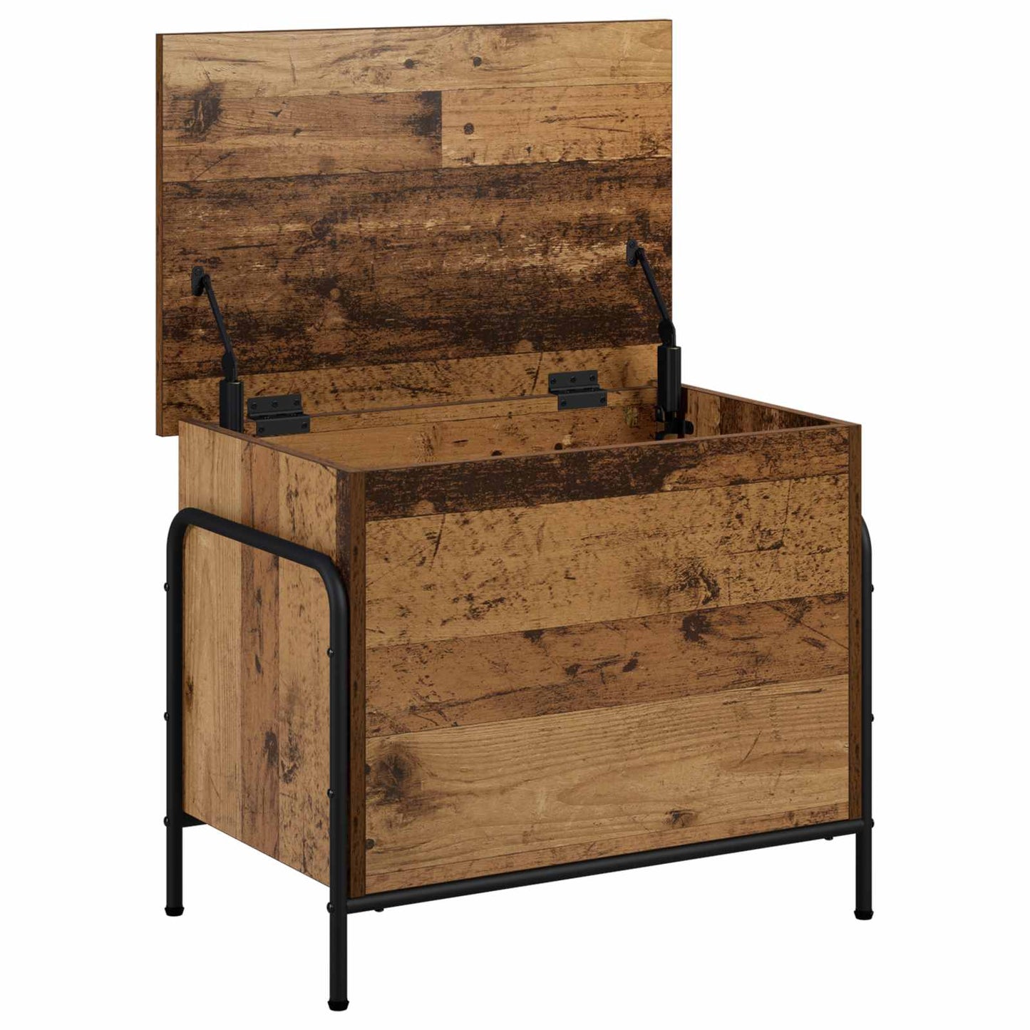 Storage Box Old Wood 60 x 40 x 49.5 cm Engineered Wood