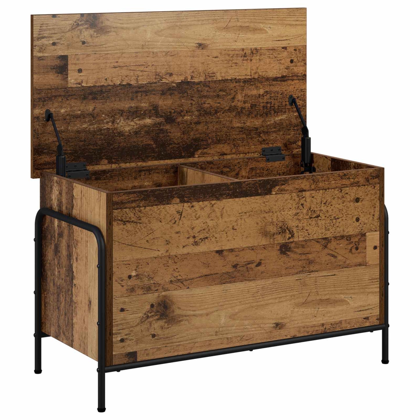 Storage Box Old Wood 80 x 40 x 49.5 cm Engineered Wood