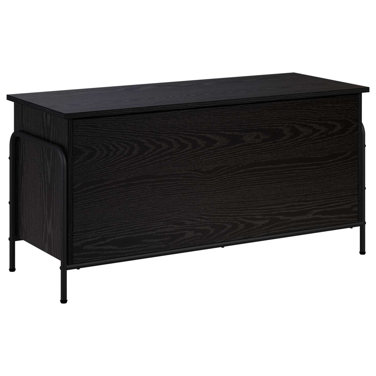 Storage Box Black Oak 100 x 40 x 49.5 cm Engineered Wood