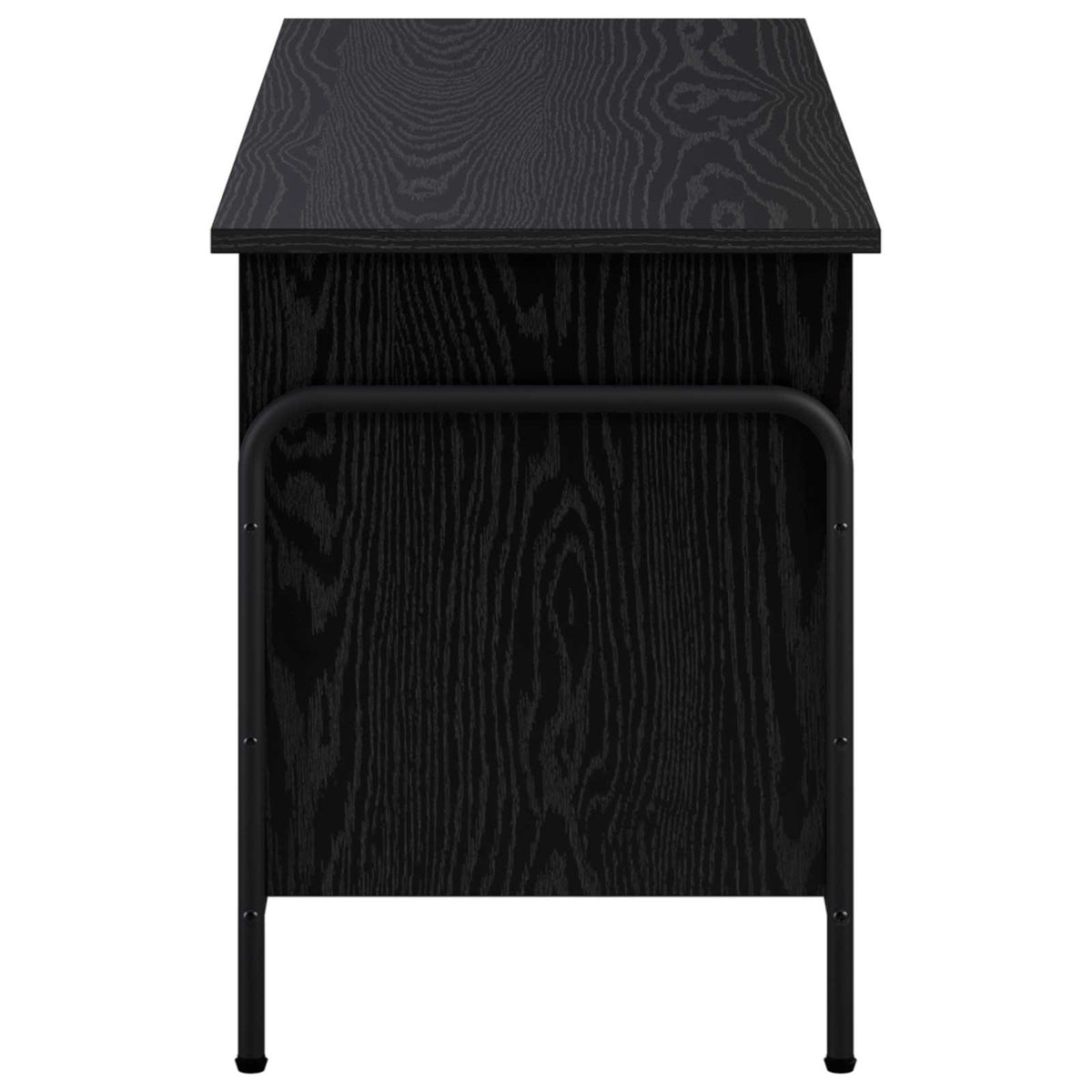 Storage Box Black Oak 100 x 40 x 49.5 cm Engineered Wood