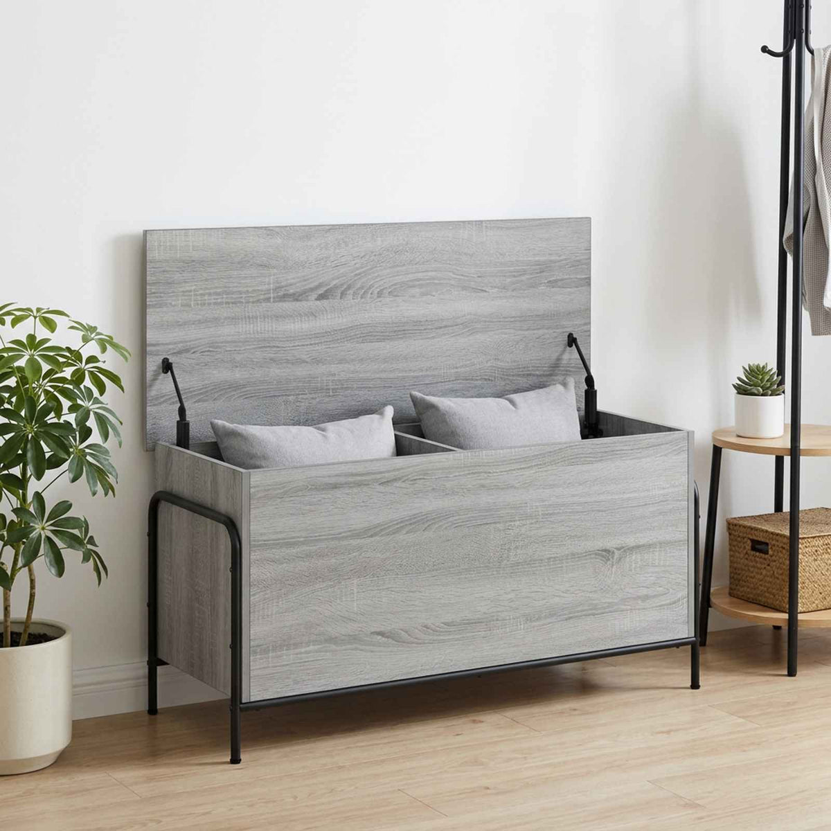 Storage Box Grey Sonoma 100 x 40 x 49.5 cm Engineered Wood