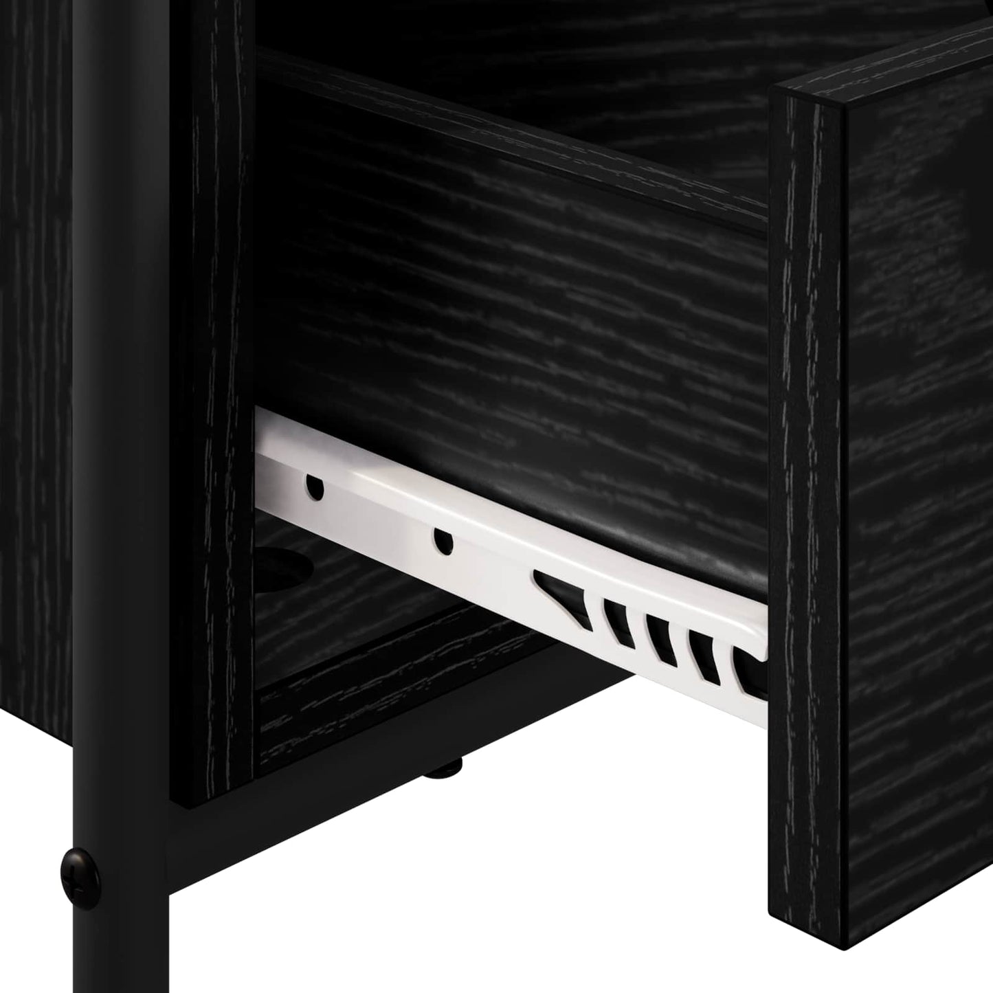 TV Cabinet 99.5 x 33 x 50 cm Black Oak Engineered Wood