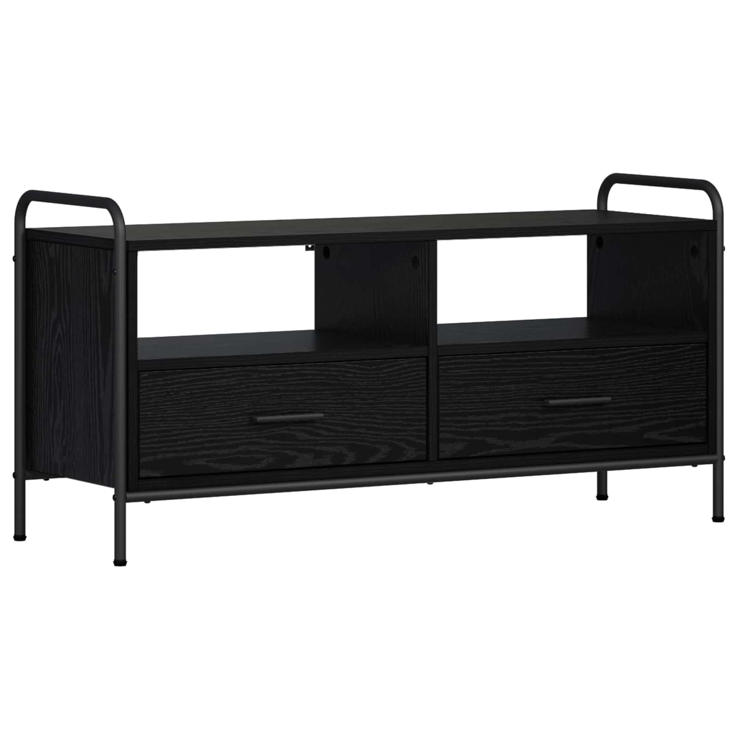 TV Cabinet 99.5 x 33 x 50 cm Black Oak Engineered Wood