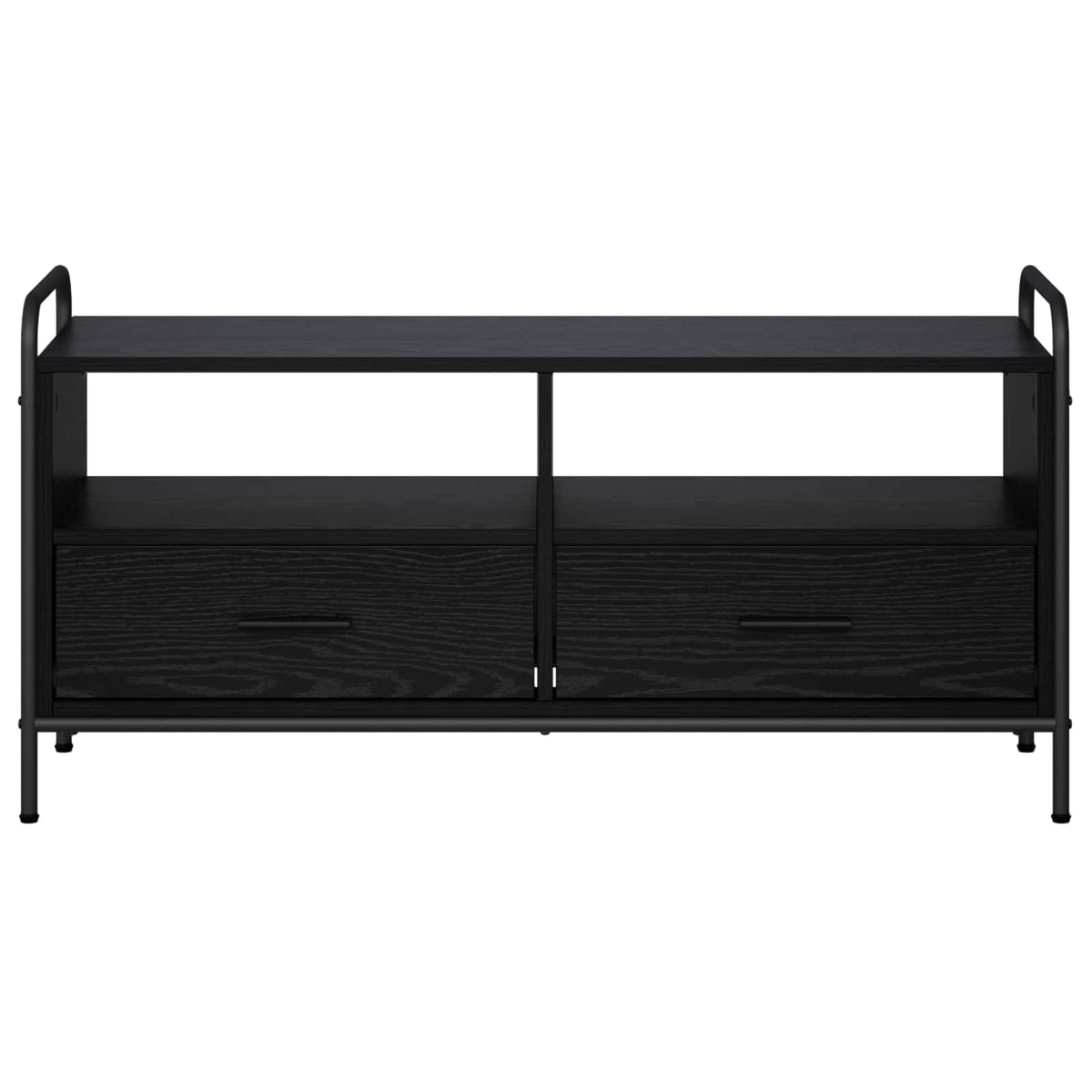 TV Cabinet 99.5 x 33 x 50 cm Black Oak Engineered Wood