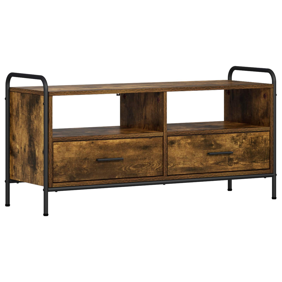 TV Cabinet 99.5 x 33 x 50 cm Smoked Oak Engineered Wood