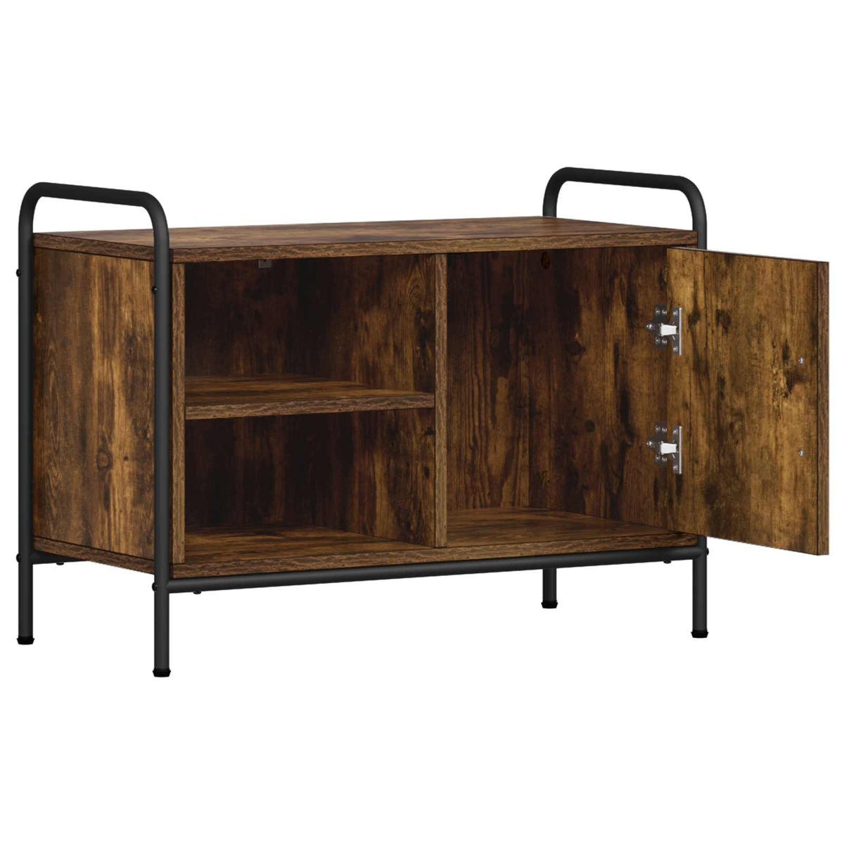 TV Cabinet 67.5 x 33 x 50 cm Smoked Oak Engineered Wood