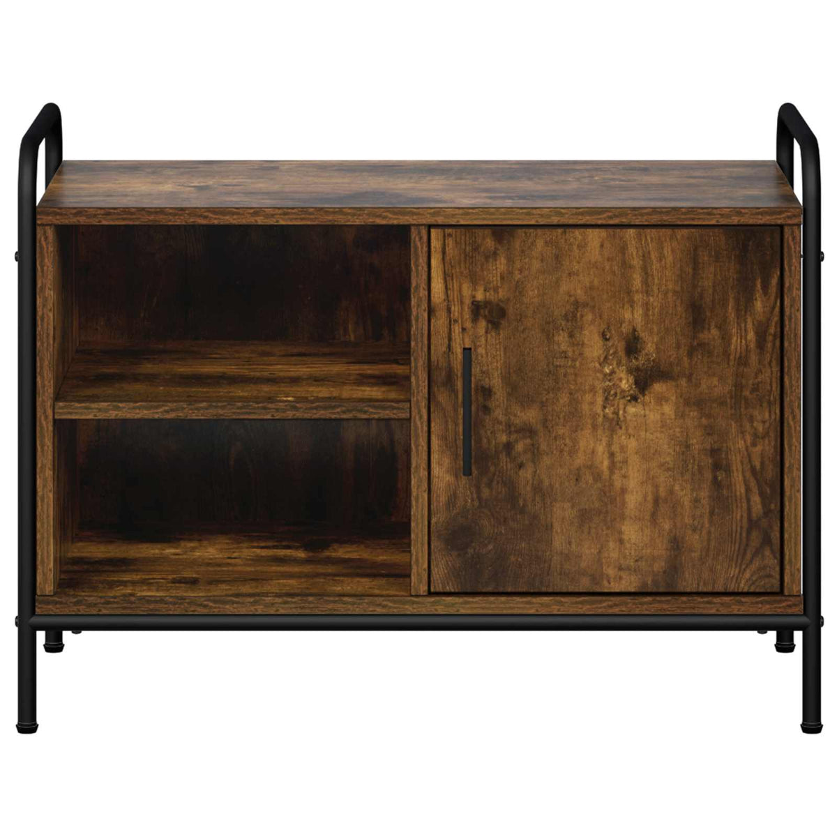 TV Cabinet 67.5 x 33 x 50 cm Smoked Oak Engineered Wood