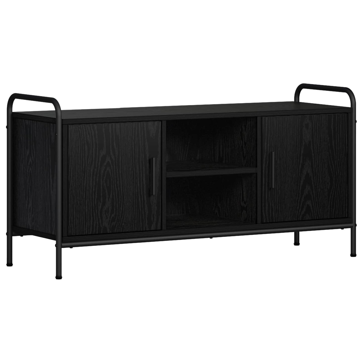 TV Cabinet 99 x 33 x 50 cm Black Oak Engineered Wood