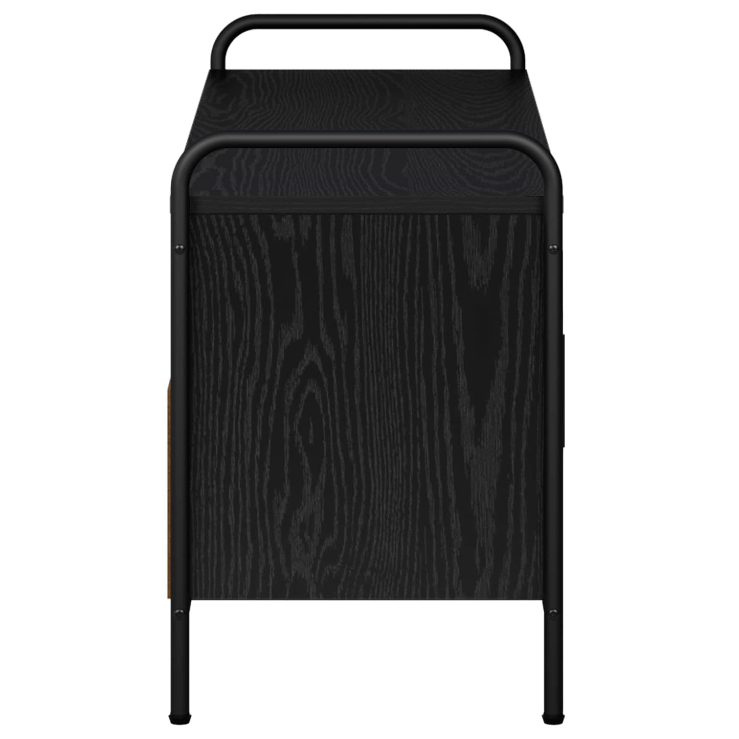 TV Cabinet 99 x 33 x 50 cm Black Oak Engineered Wood