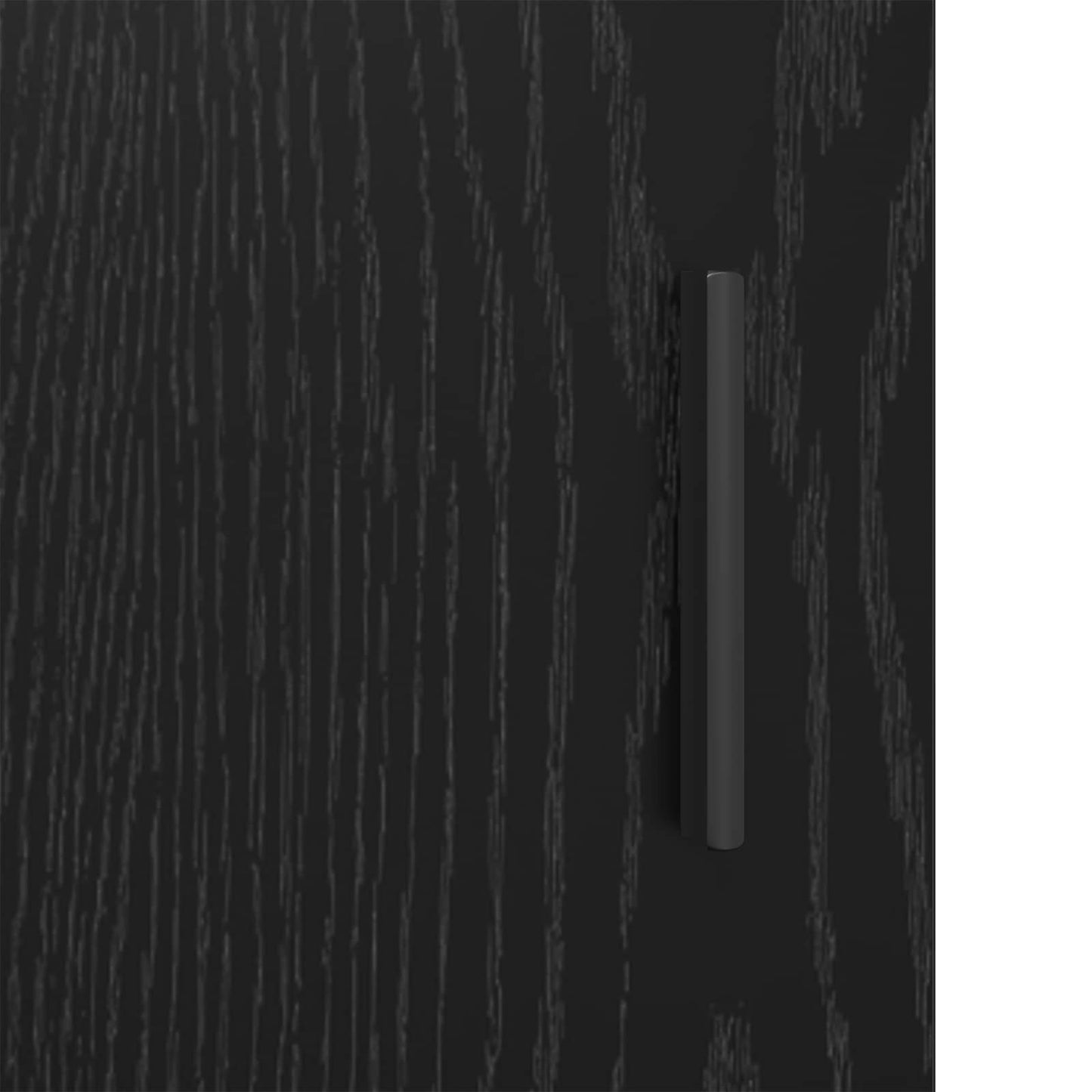 TV Cabinet 133 x 33 x 50 cm Black Oak Engineered Wood