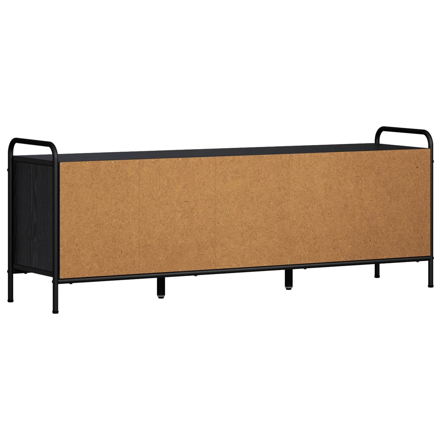 TV Cabinet 133 x 33 x 50 cm Black Oak Engineered Wood
