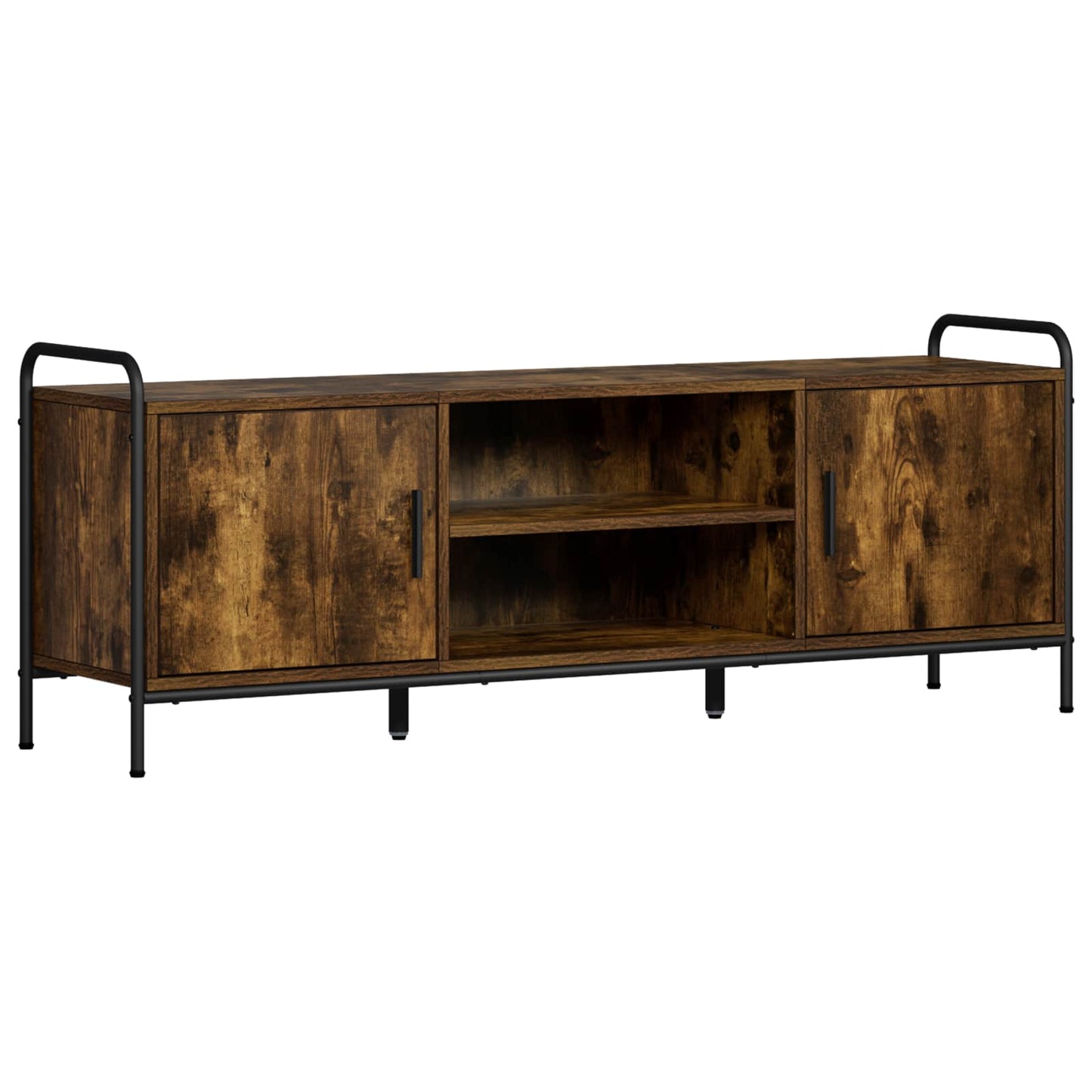 TV Cabinet 133 x 33 x 50 cm Smoked Oak Engineered Wood