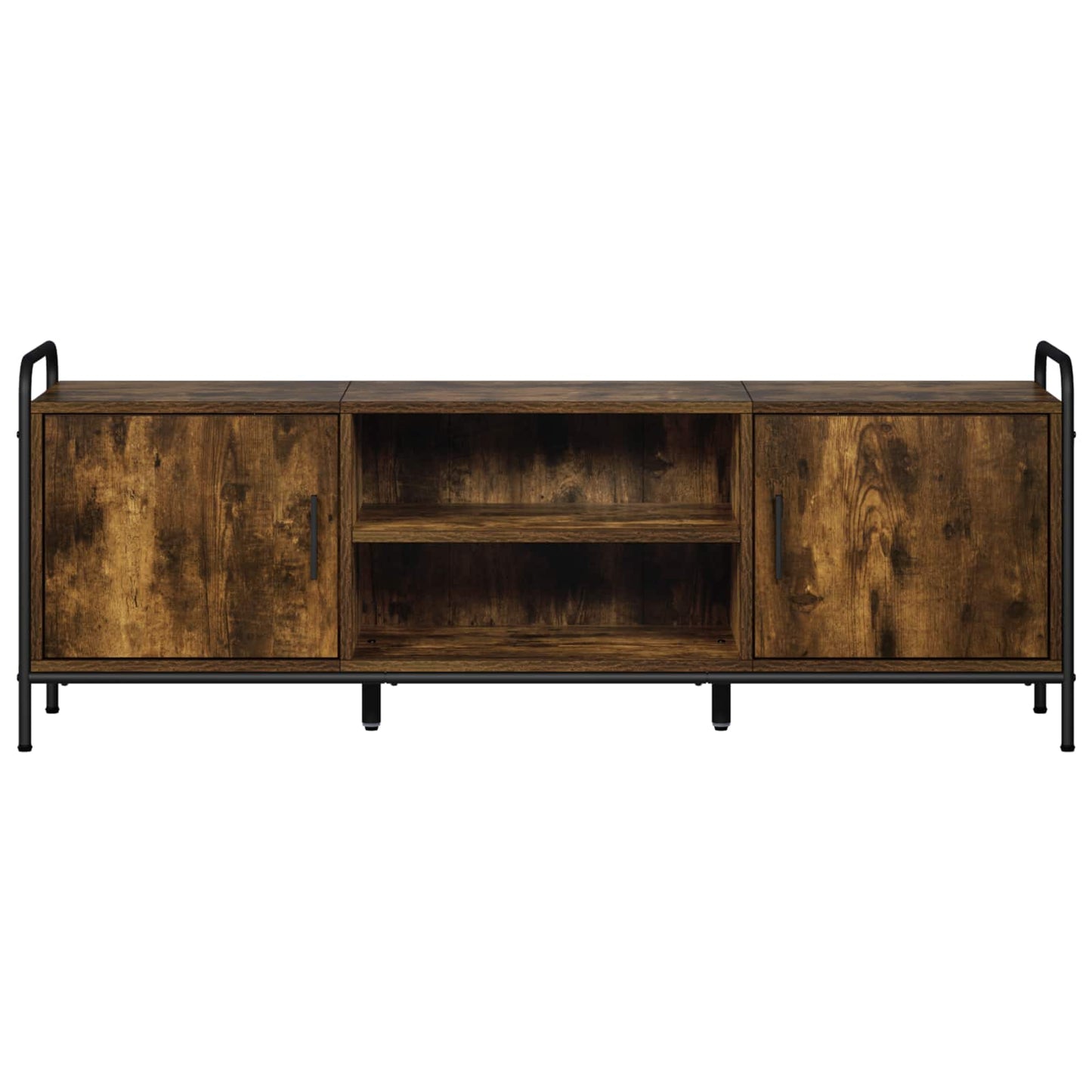 TV Cabinet 133 x 33 x 50 cm Smoked Oak Engineered Wood
