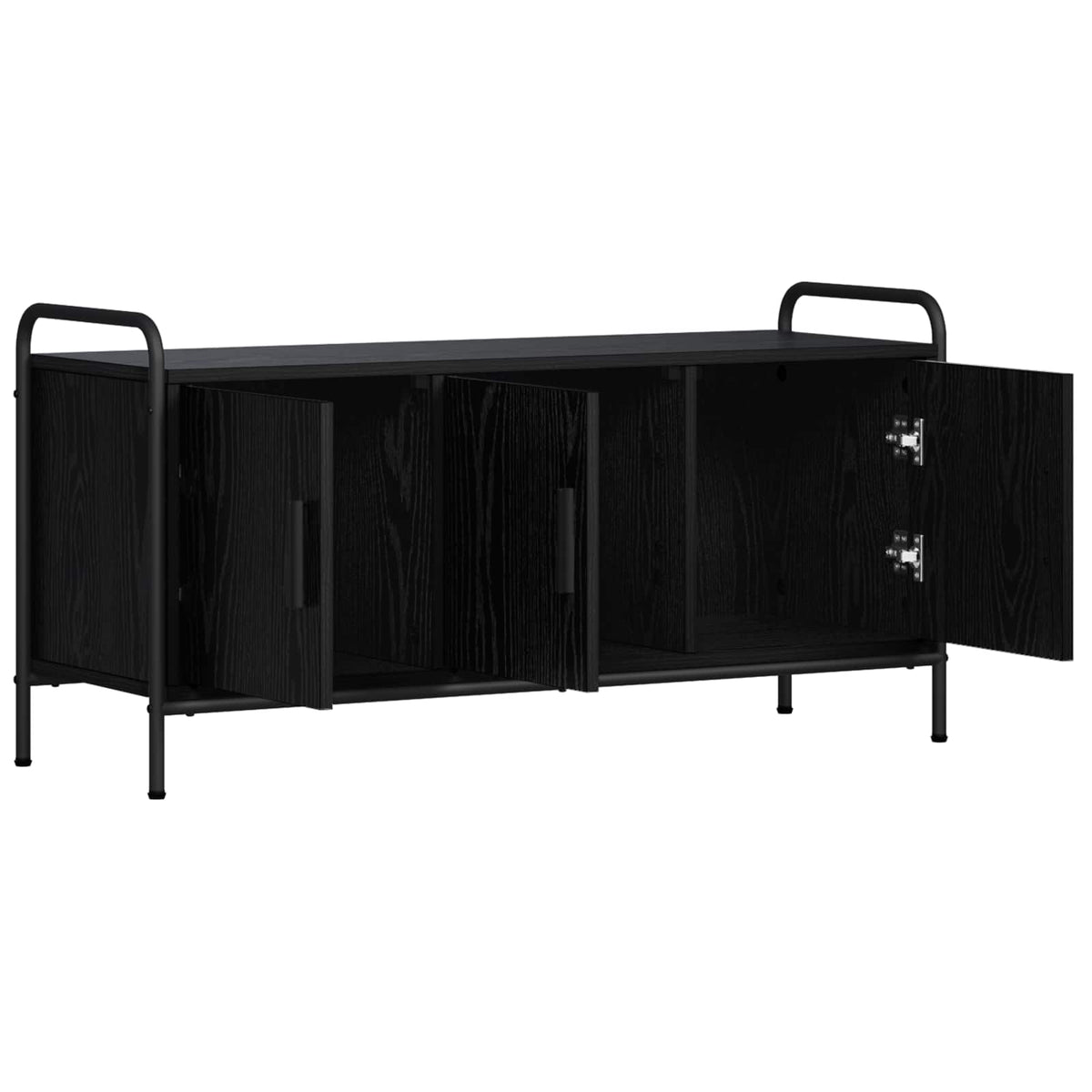 TV Cabinet 99 x 33 x 50 cm Black Oak Engineered Wood
