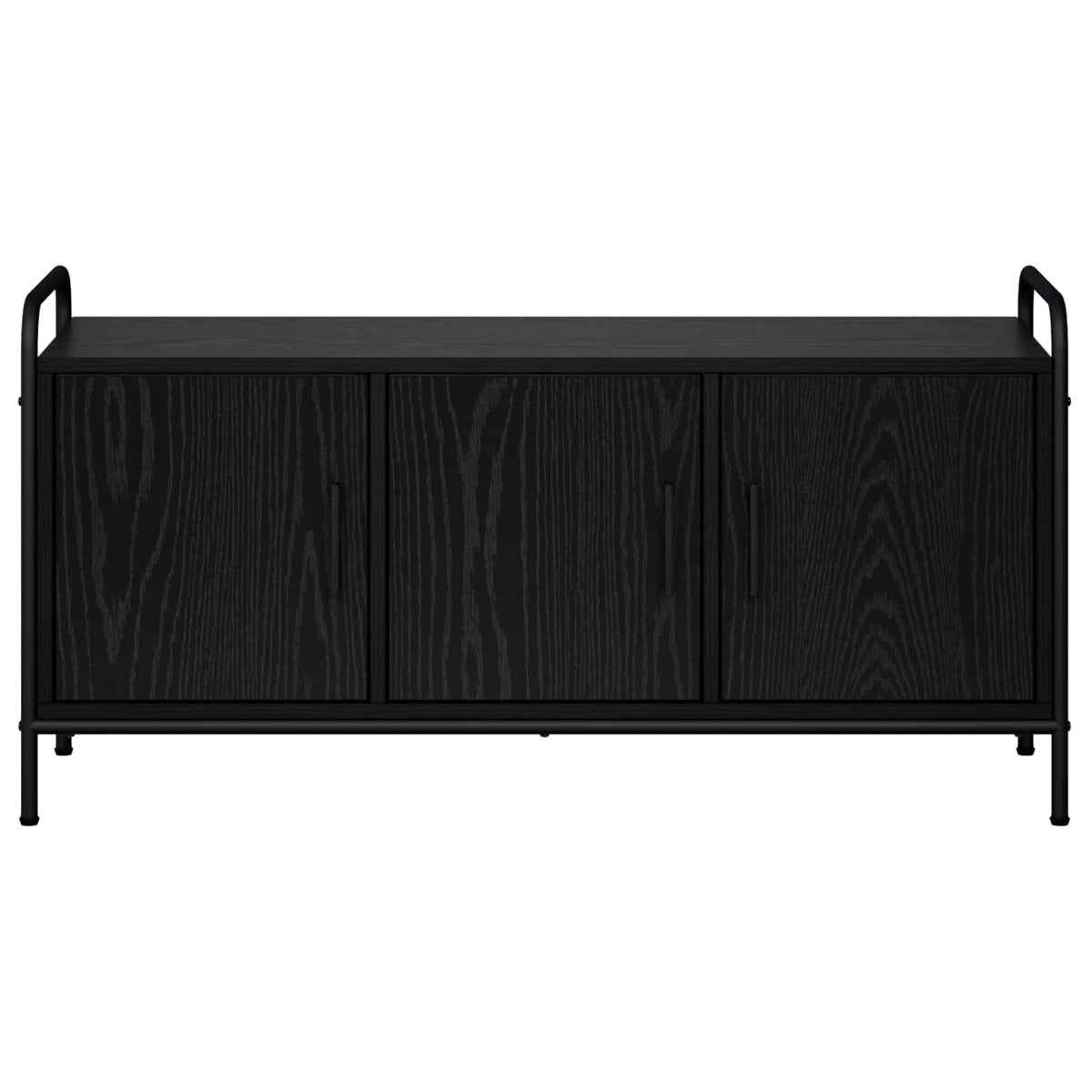 TV Cabinet 99 x 33 x 50 cm Black Oak Engineered Wood