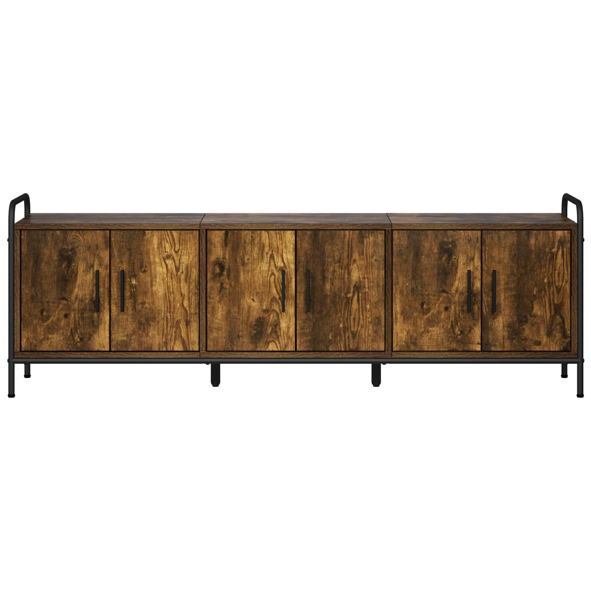 TV Cabinet 146 x 33 x 50 cm Smoked Oak Engineered Wood