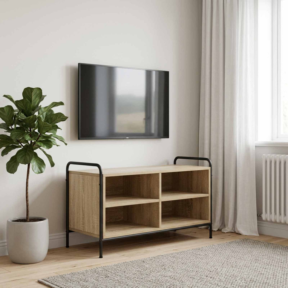 TV Cabinet 80 x 39.5 x 50 cm Sonoma Oak Engineered Wood