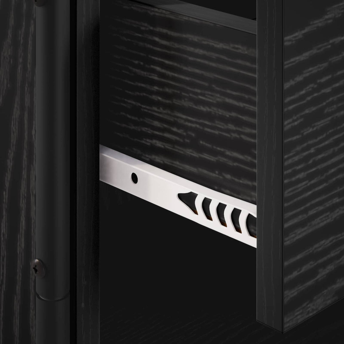 TV Cabinet 60 x 30 x 50 cm Black Oak Engineered Wood