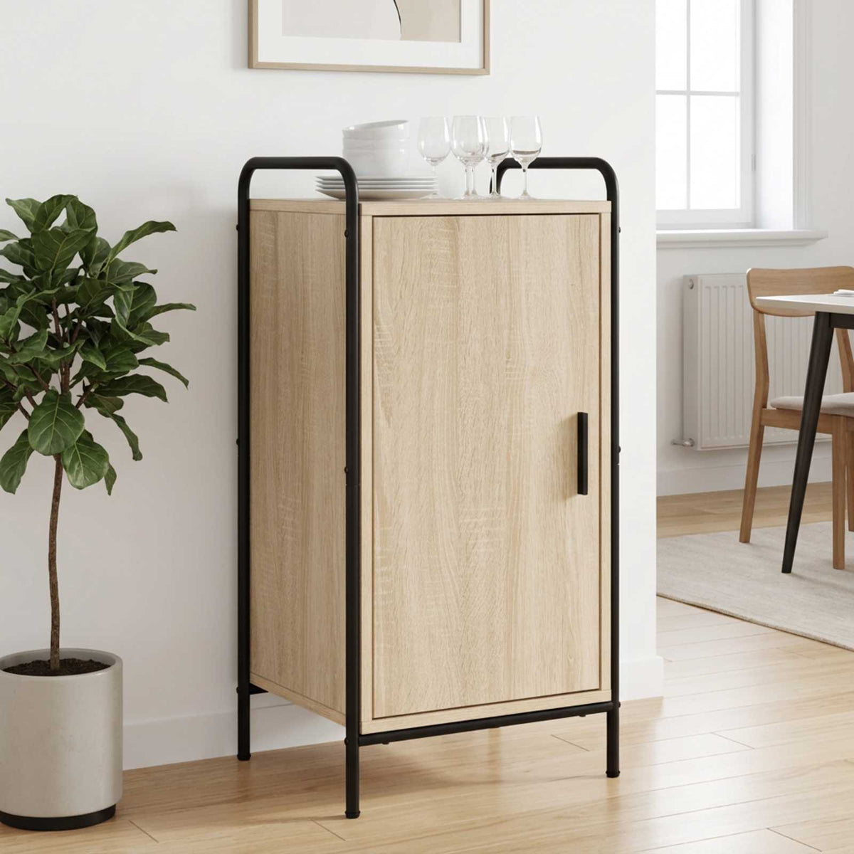 Sideboard Sonoma Oak 40 x 33 x 80.5 cm Engineered Wood