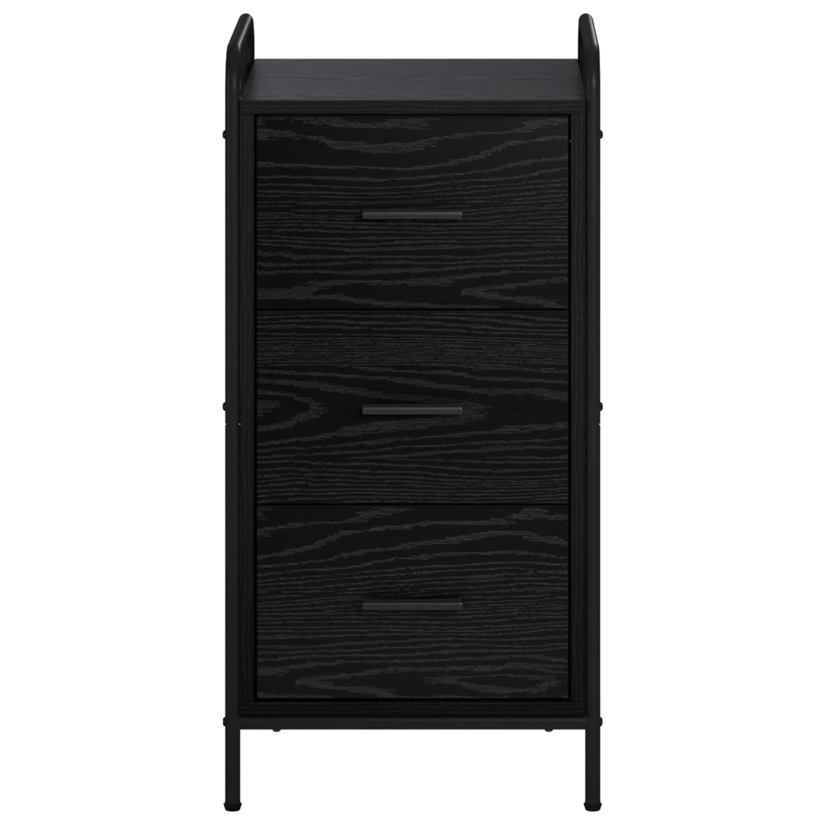 Sideboard Black Oak 40 x 33 x 80.5 cm Engineered Wood