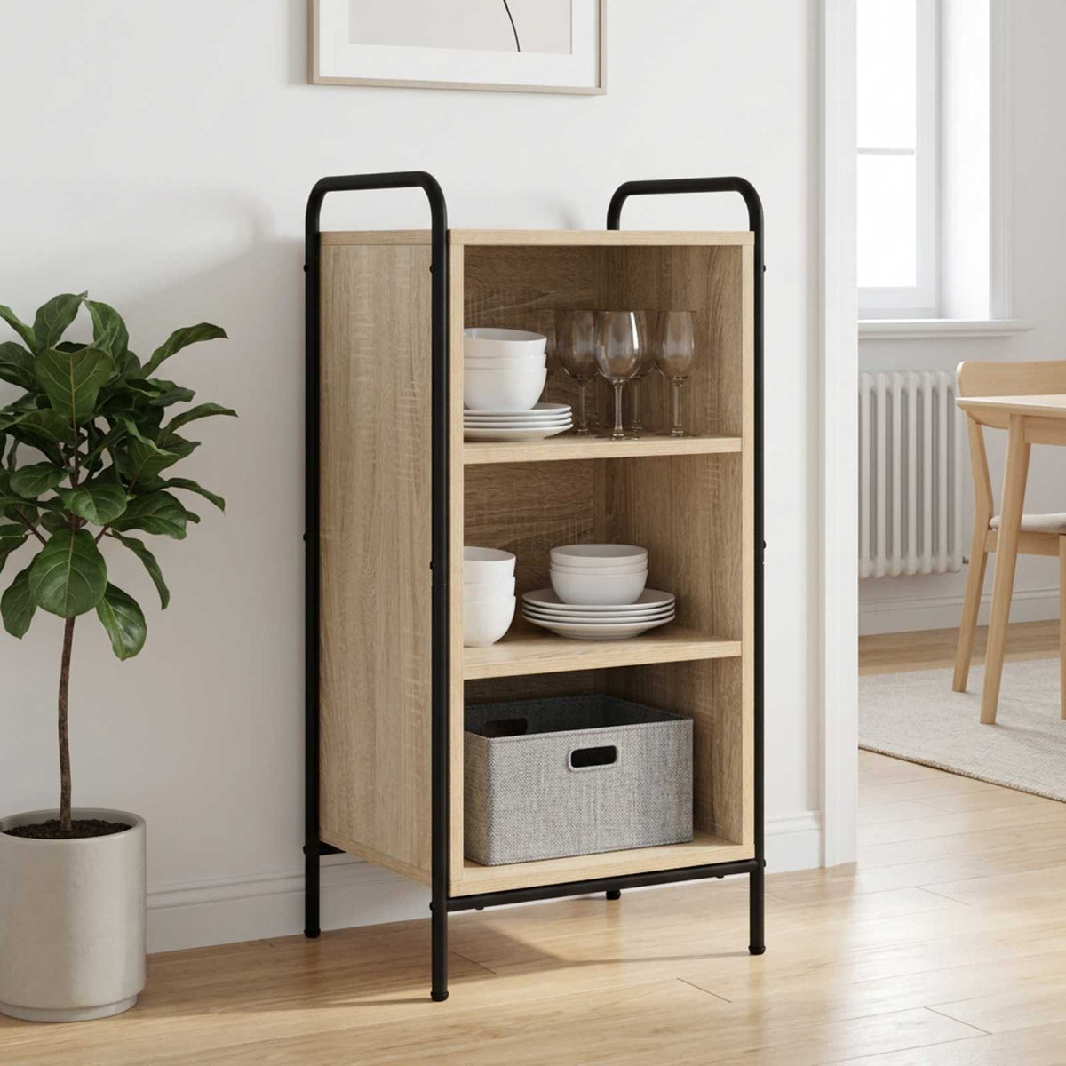 Sideboard Sonoma Oak 40 x 33 x 80.5 cm Engineered Wood