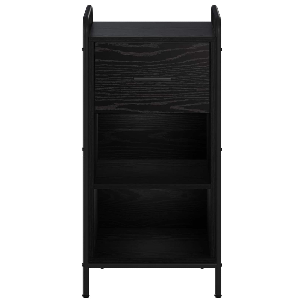 Sideboard Black Oak 40 x 33 x 80.5 cm Engineered Wood