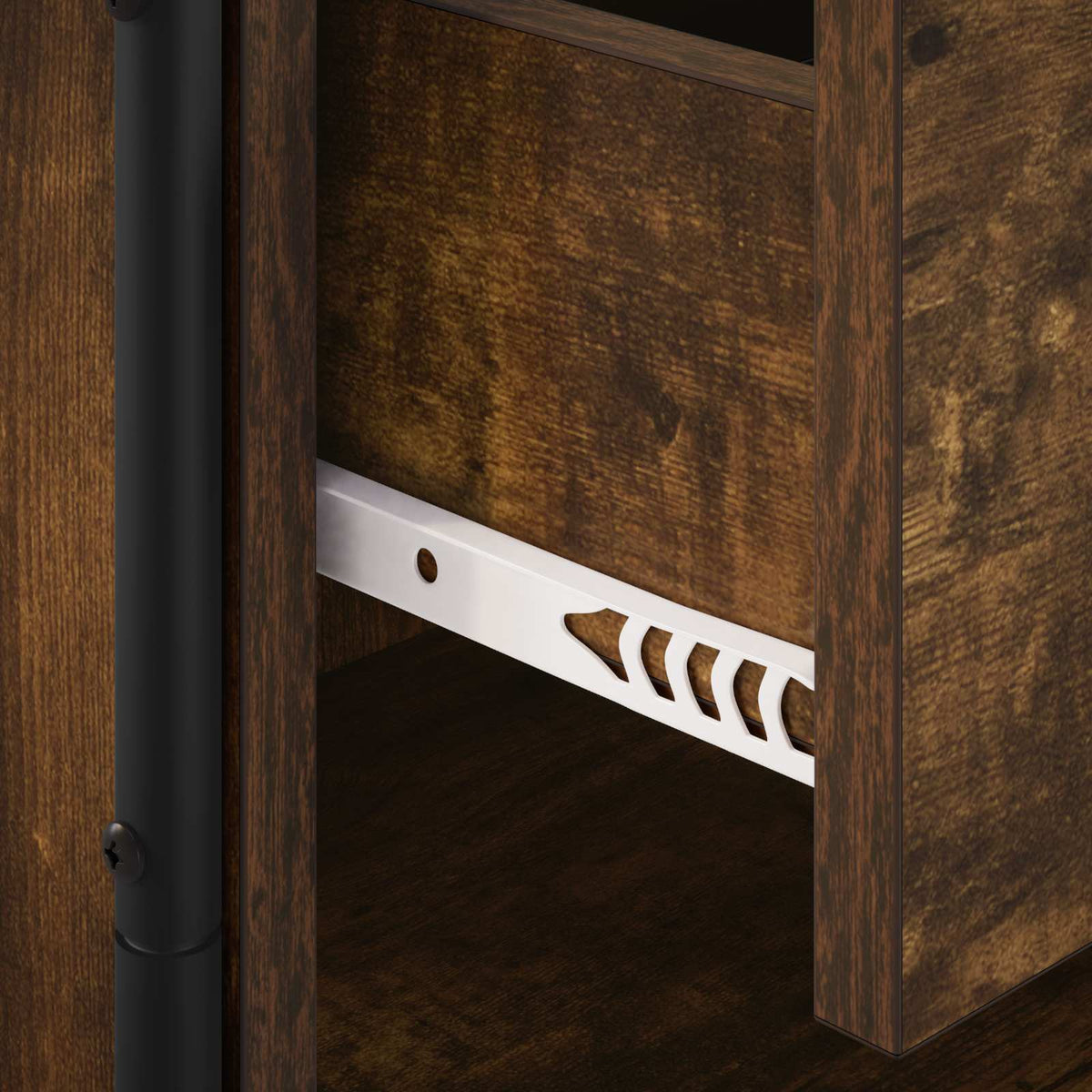 Sideboard Smoked Oak 40 x 33 x 80.5 cm Engineered Wood