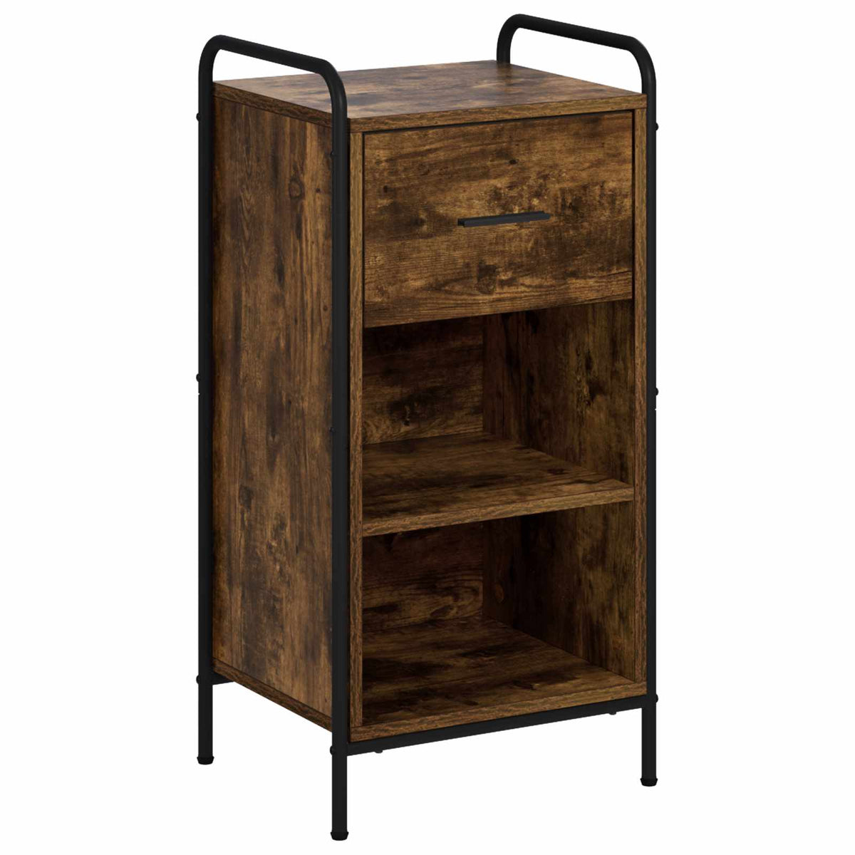 Sideboard Smoked Oak 40 x 33 x 80.5 cm Engineered Wood