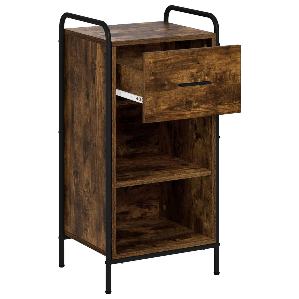 Sideboard Smoked Oak 40 x 33 x 80.5 cm Engineered Wood