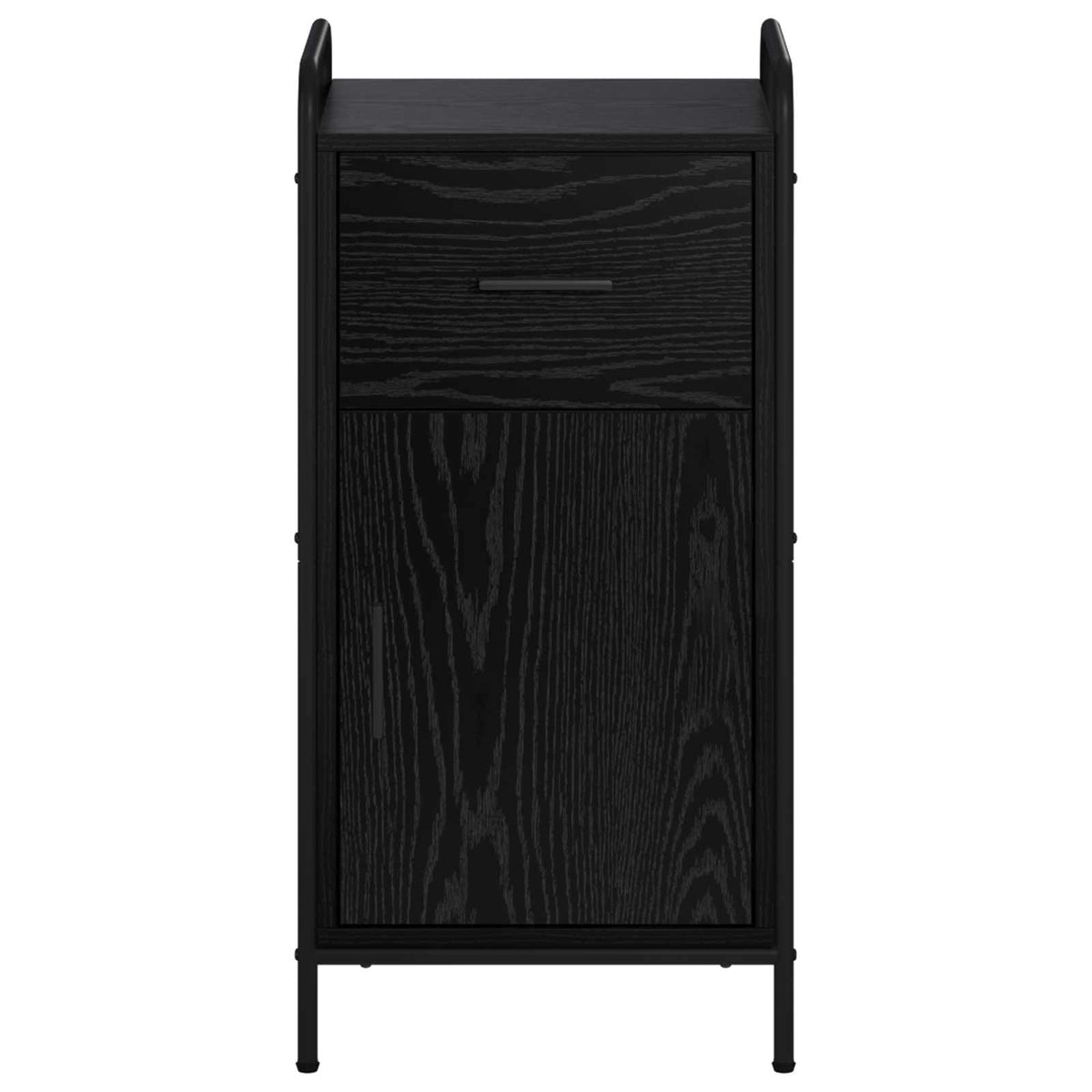 Sideboard Black Oak 40 x 33 x 80.5 cm Engineered Wood