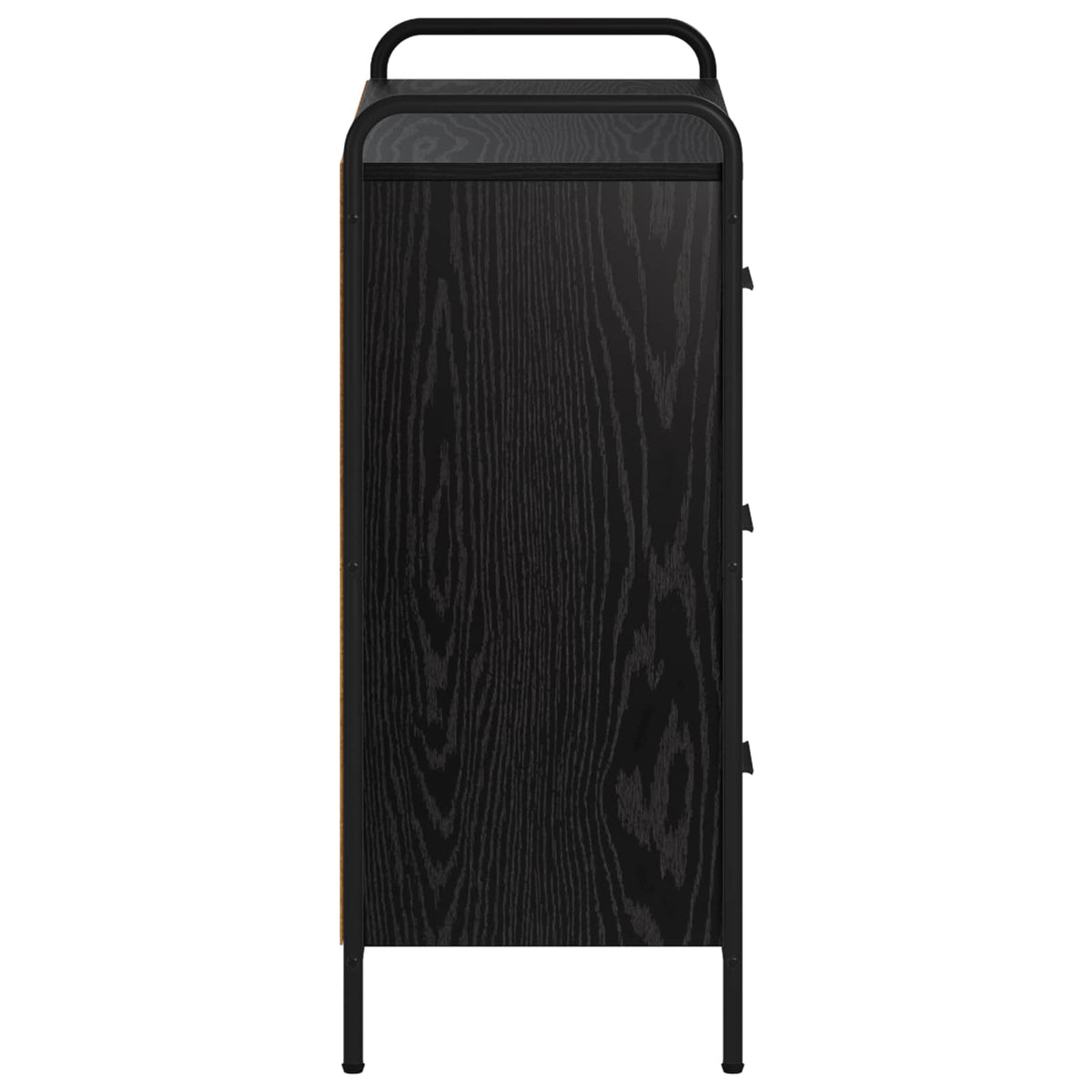Sideboard Black Oak 73 x 33 x 81 cm Engineered Wood