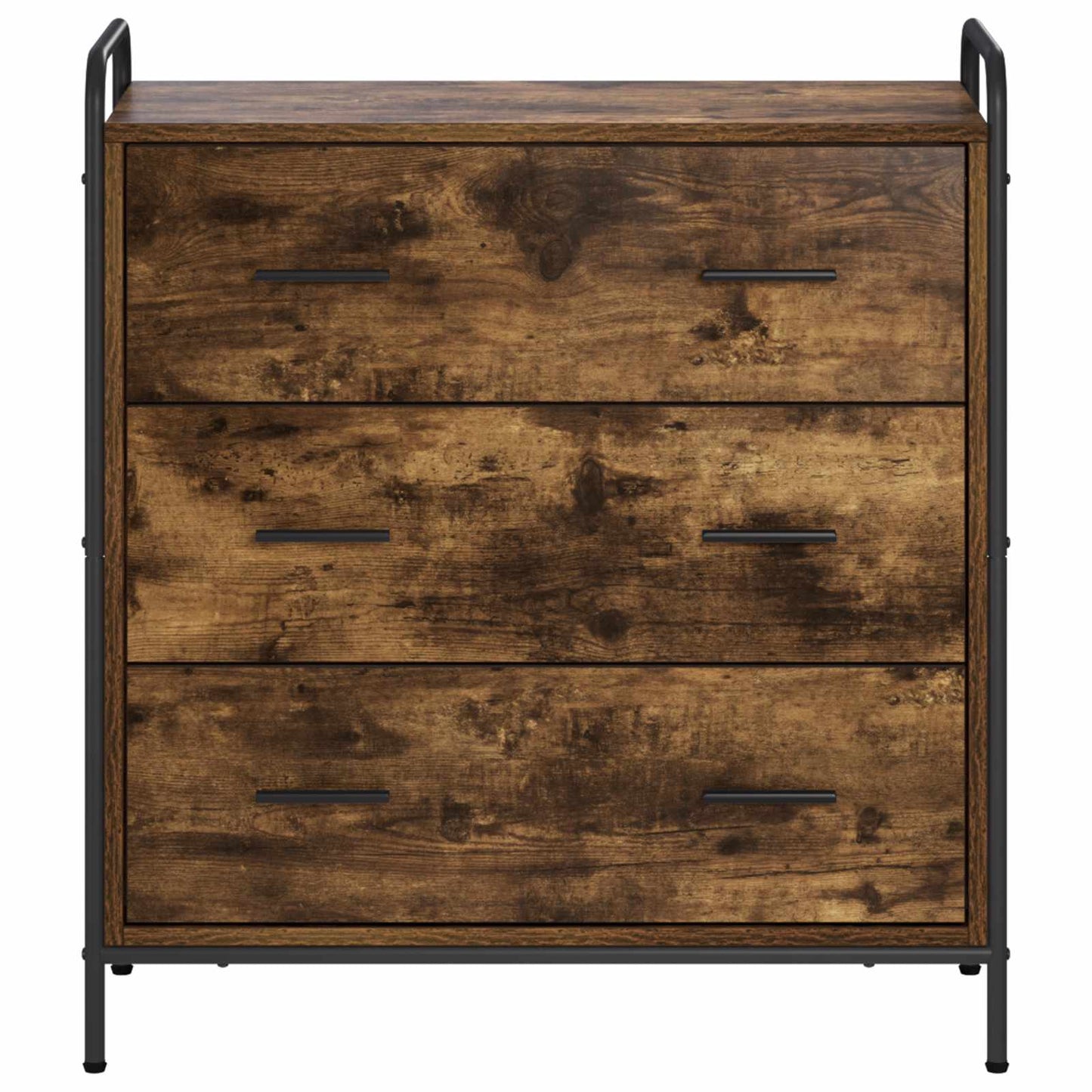 Sideboard Smoked Oak 73 x 33 x 81 cm Engineered Wood