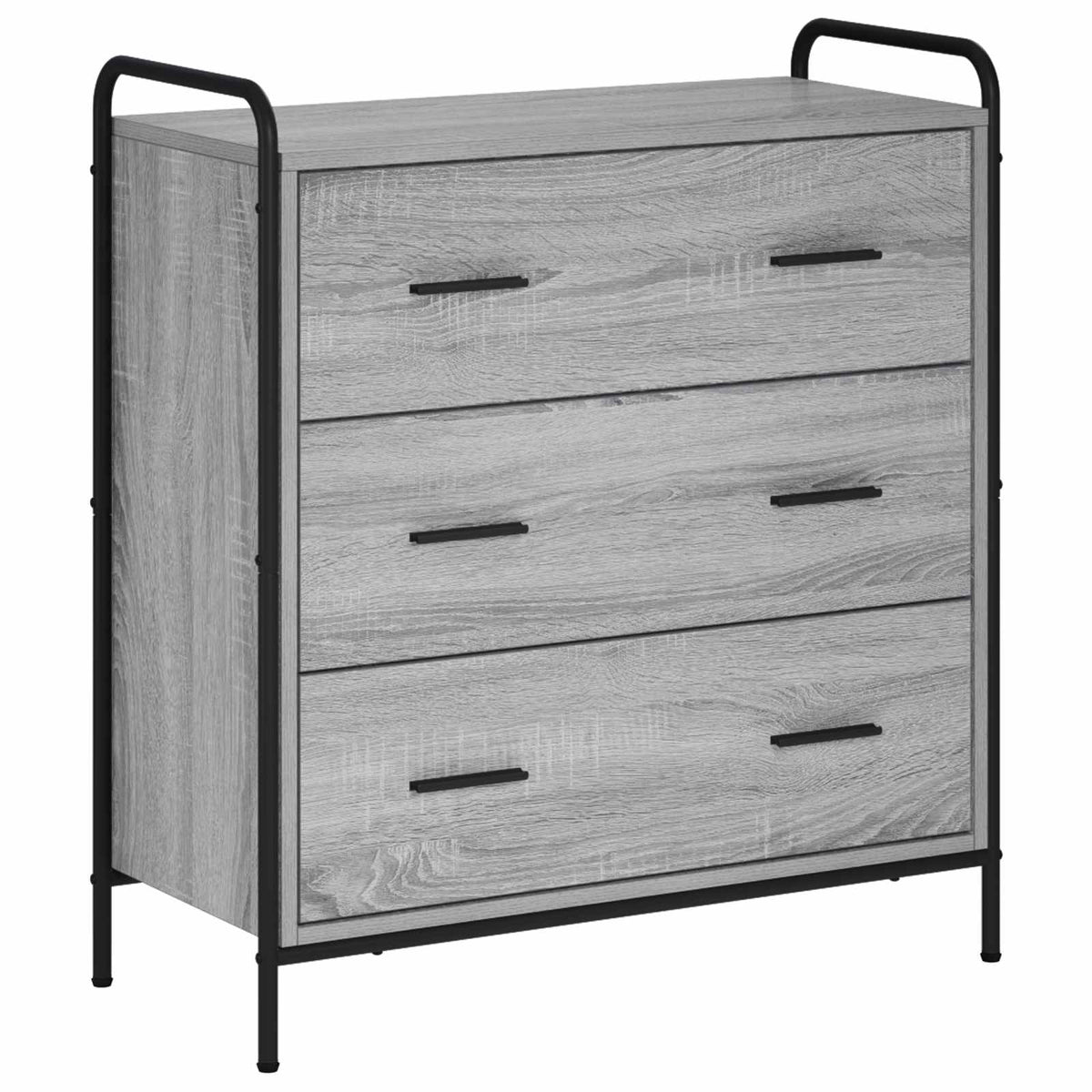 Sideboard Grey Sonoma 73 x 33 x 81 cm Engineered Wood