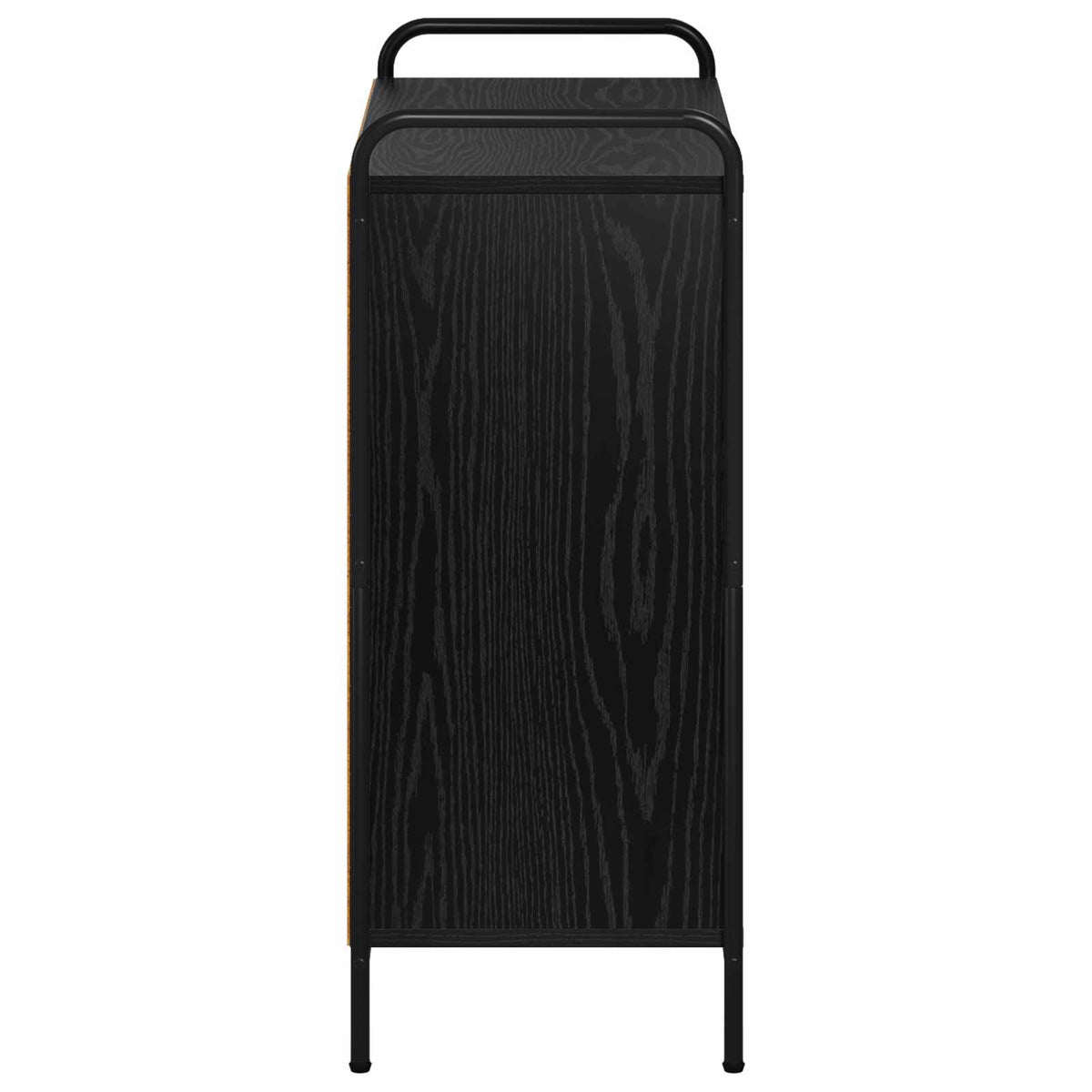 Sideboard Black Oak 73 x 33 x 81 cm Engineered Wood