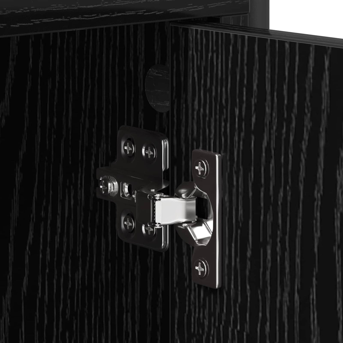 Sideboard Black Oak 98.5 x 33 x 81 cm Engineered Wood