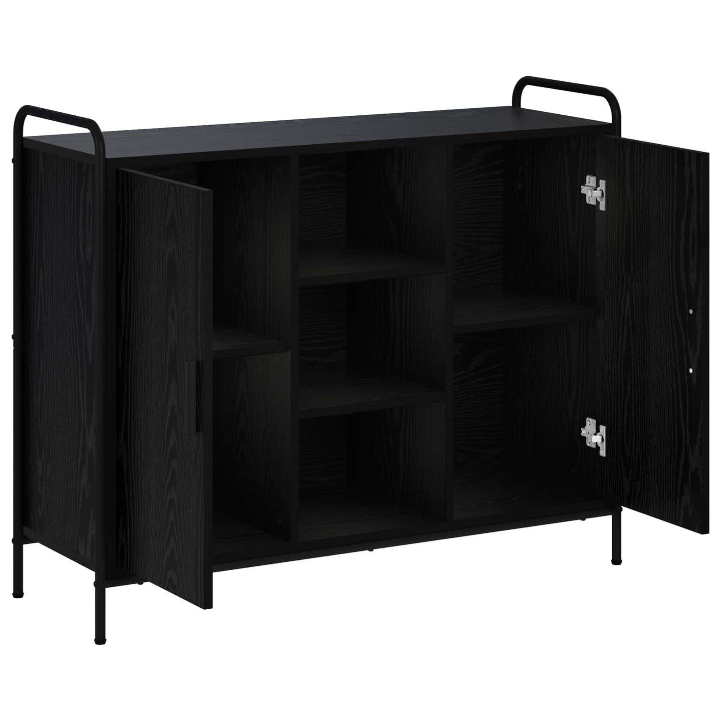 Sideboard Black Oak 98.5 x 33 x 81 cm Engineered Wood